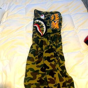 Bape hoodie green camo